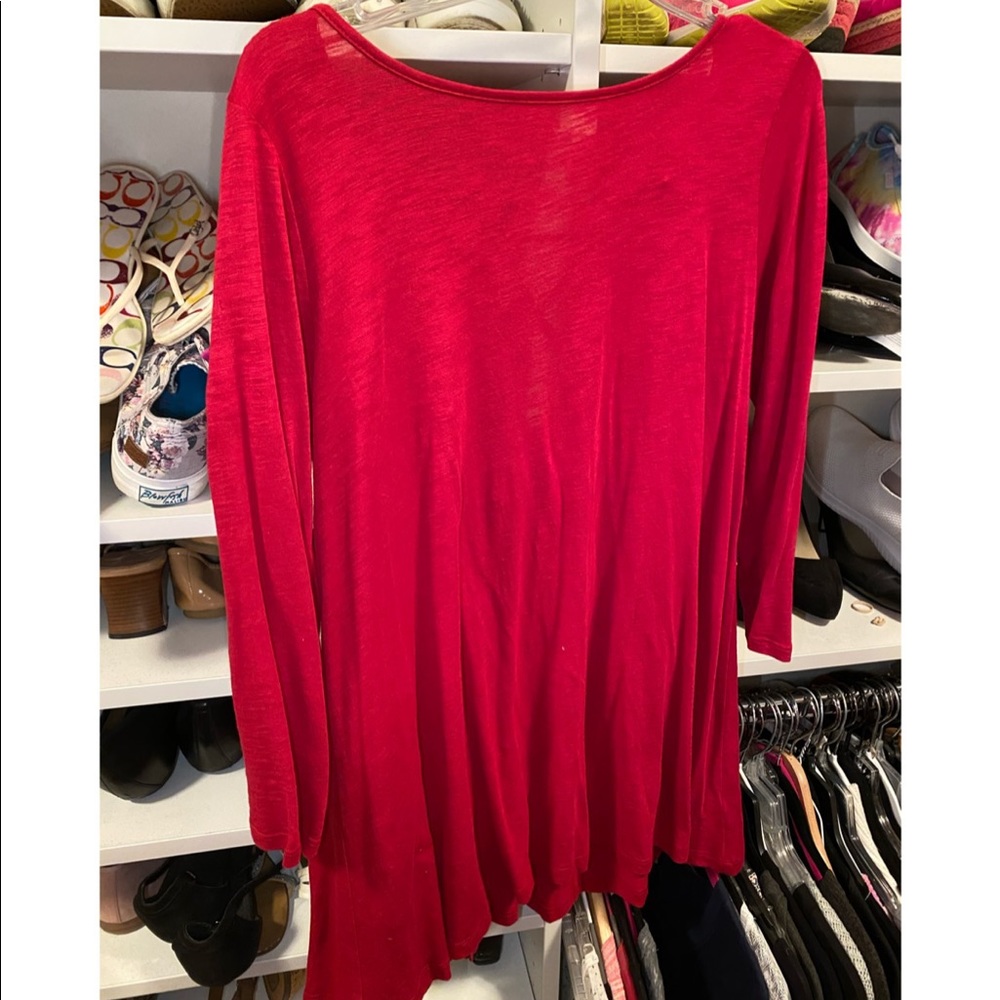 Medium Tall Blouse with criss cross backing